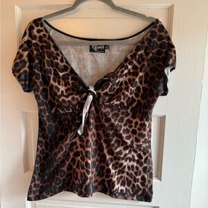 Hell Bunny Leopard Print Top